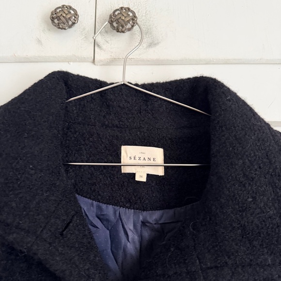 Sezane Leo Coat - Black - Picture 2 of 6